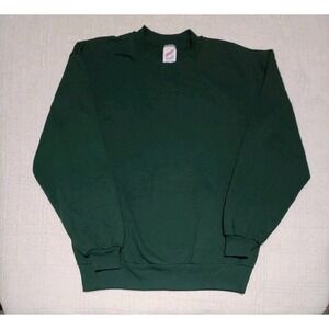 Vintage 90s Jerzees by Made in USA Crewneck Sweatshirt L Dark Green EUC